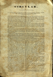 Circular with the report of a committee to examine the Windham County jail. Broadside Medium 1839 C578