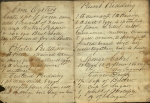 Corn Oysters and Potatoe Pudding are among the recipes in this circa 1845 anonymous cookbook.