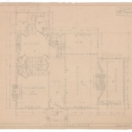 3. House for W. A. Wilcox, 165 Elizabeth Street, Hartford, 1919. Gift of Colonel and Mrs. Richard L. Shaw, 1999.100.389.6 [First floor plan].
