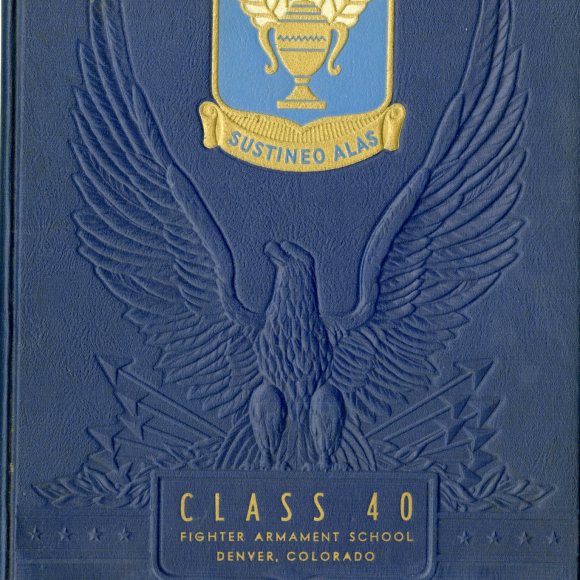 Yearbook from the Fighter Armament School, 1943. The mountainous setting of the school was not unlike that of Quish’s POW camp in Austria where he was sent in 1944.