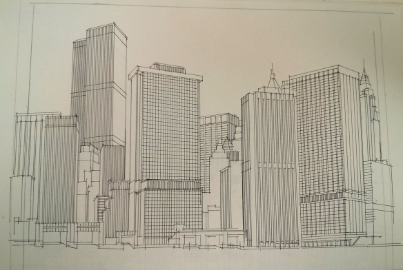 Richard Welling. Lower Manhattan Buildings. 2012.284.5812